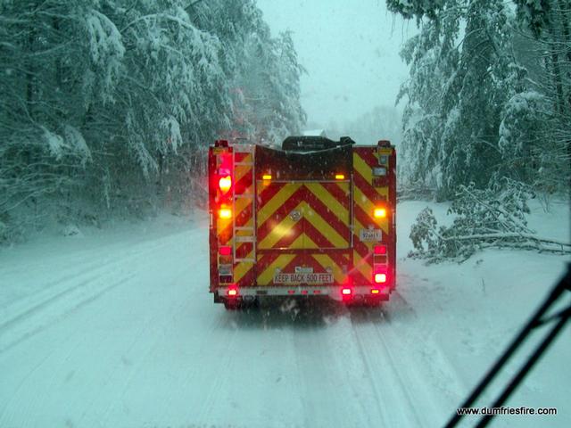 Structure Fire During Record Snow Storm - Dumfries Triangle Volunteer ...